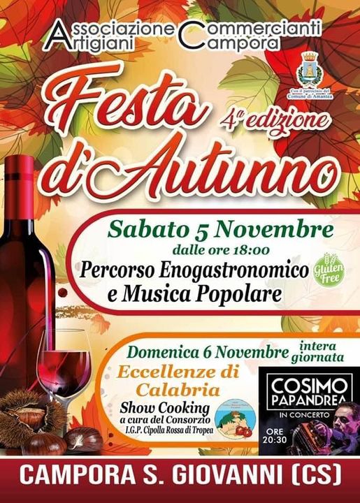 Festa d'Autunno tra degustazioni e musica popolare