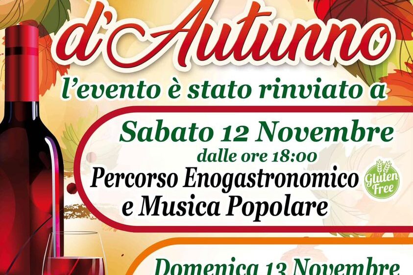  Rinviata la Festa d’Autunno