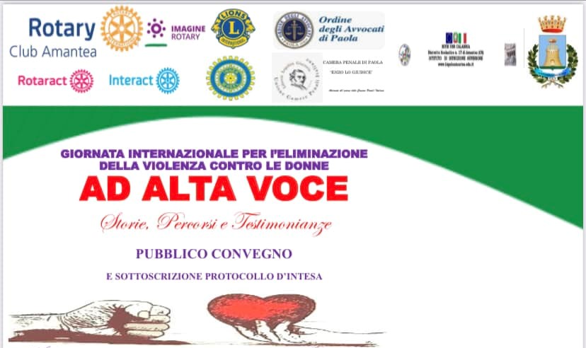 Nuova data per "Ad alta voce", convegno del Rotary Club Amantea