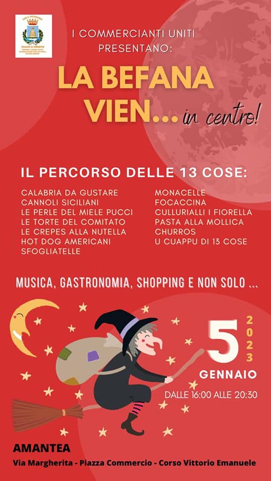 La Befana in tour: gli appuntamenti del 5 gennaio