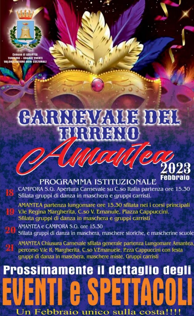 Carnevale 2023: comunità del Tirreno in festa