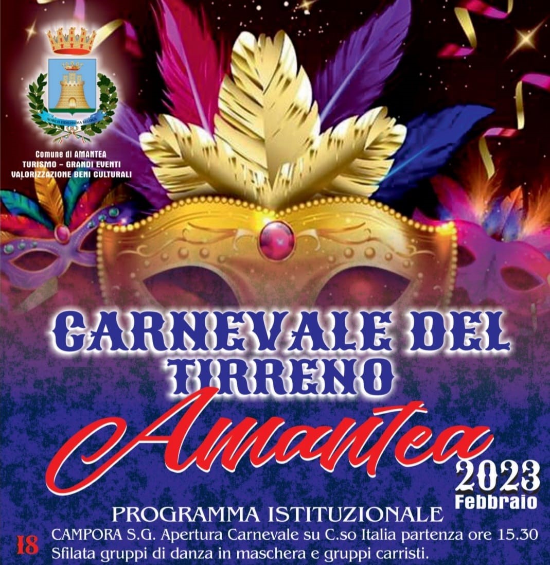 Carnevale del Tirreno 2023, appuntamento storico della città di Amantea