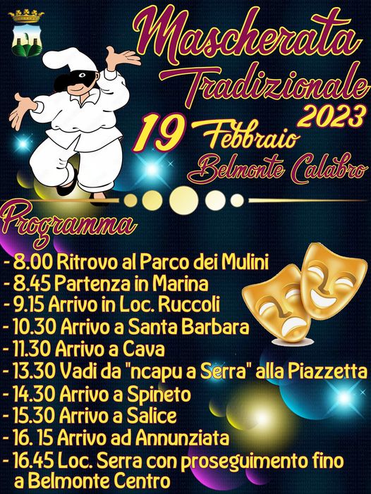 Carnevale 2023: maschere e spettacoli a Belmonte