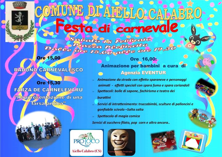 Aiello Calabro: carnevale per i bambini