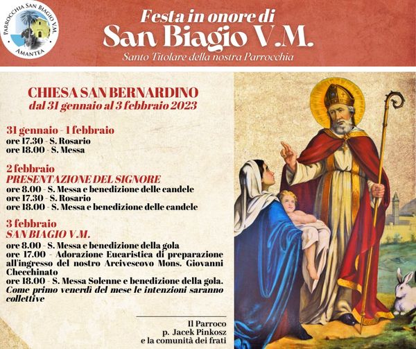 Amantea festeggia San Biagio