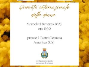 Locandina concerto 8 marzo Teatro Temesa Amantea