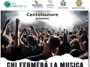 Locandina evento musicale chi fermerà la musica al campus temesa di Amantea