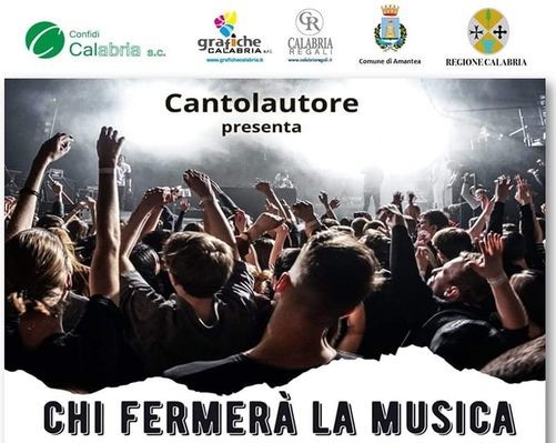Locandina evento musicale chi fermerà la musica al campus temesa di Amantea