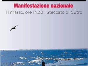 Locandina mobilitazione nazionale a Cutro