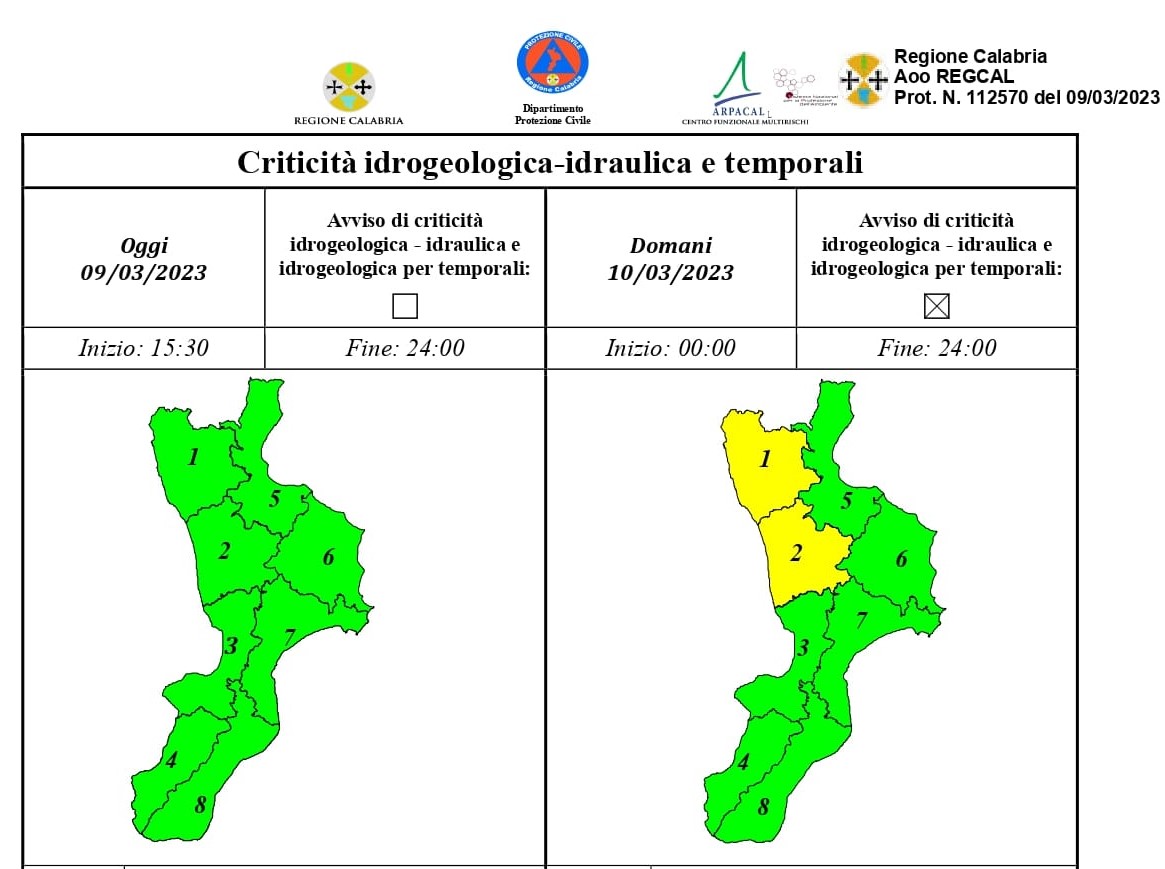 Meteo: previste raffiche di vento per il fine settimana