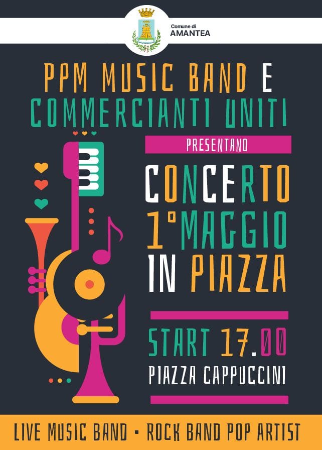 Locandina concerto 1 maggio amantea