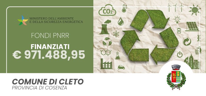  Cleto: finanziamento per la raccolta differenziata