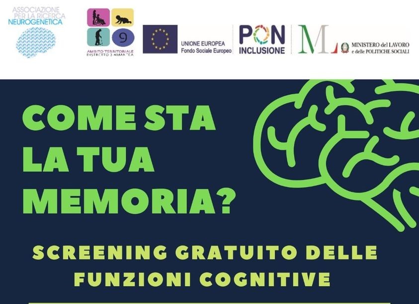  Screening gratuito delle funzioni cognitive