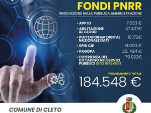 Finanziamenti al Comune di Cleto