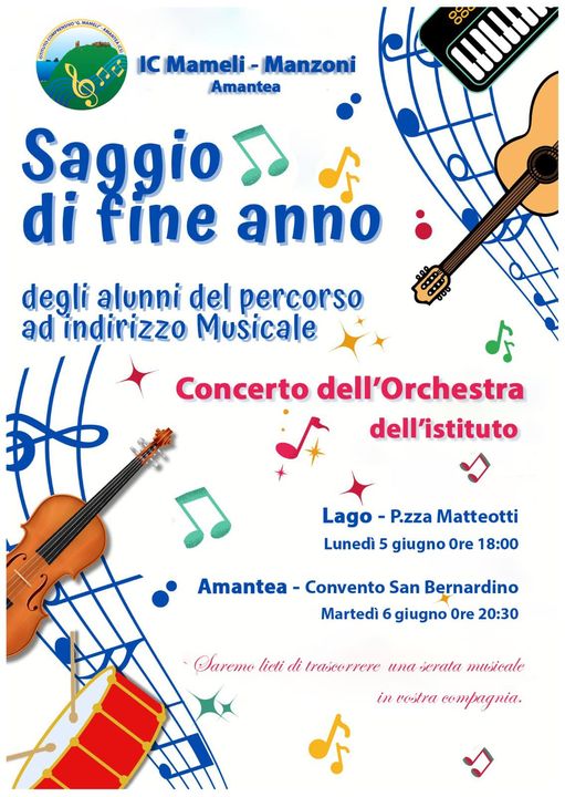  Concerto dell’IC Mameli Manzoni tra Lago e Amantea