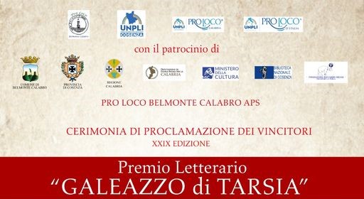 Cerimonia di premiazione dei vincitori del premio letterario Galeazzo di Tarsia a Belmonte calabro