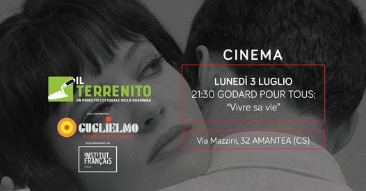 Il cinema di Jean-Luc Godard al Terrenito di Amantea con il film Vivre sa vie