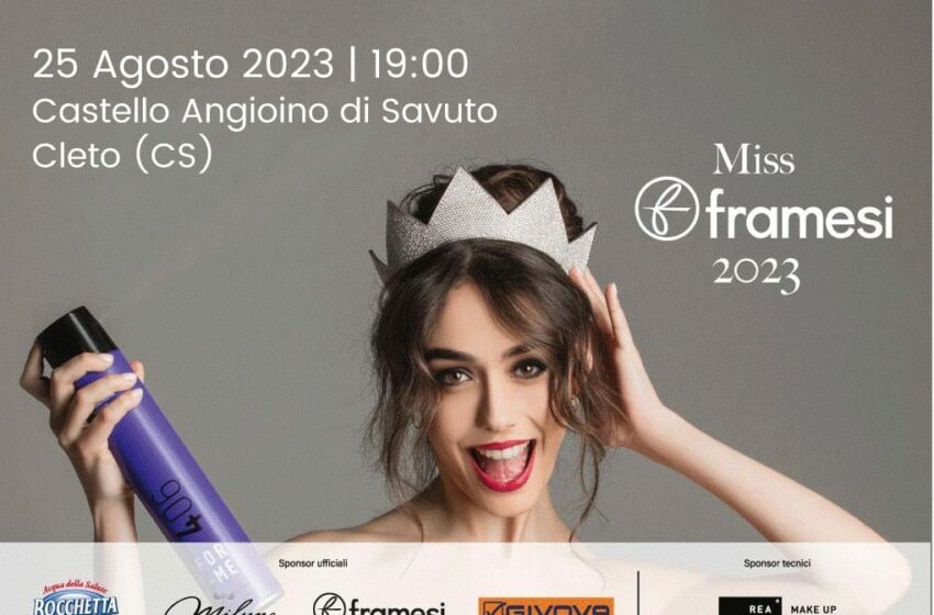 Lavinia Abate, Miss Italia 2022, sarà a Cleto al Castello Angioino di Savuto