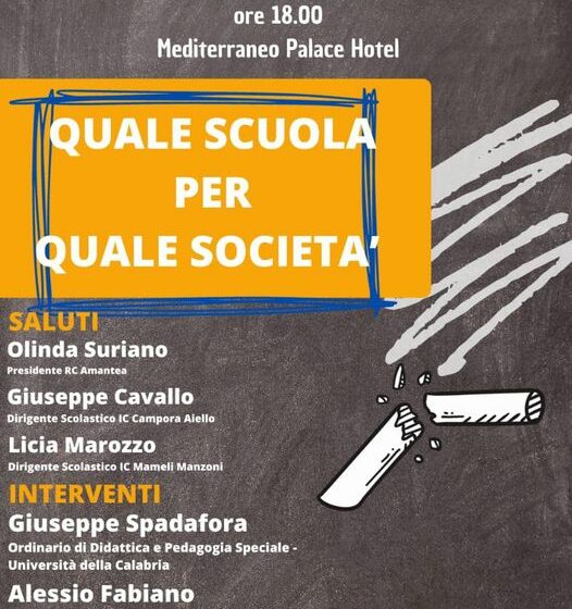 Incontro Rotary club Amantea sulla scuola