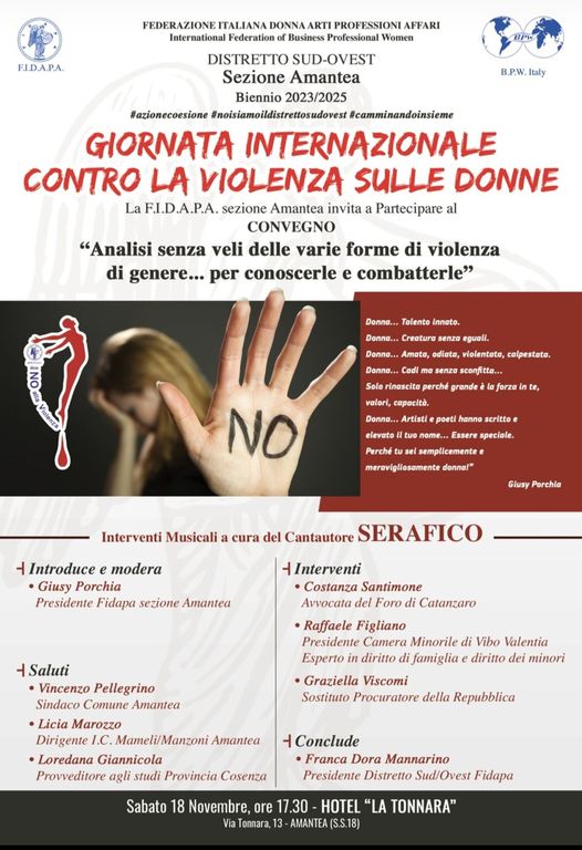 La Fidapa di Amantea si interroga sulla violenza di genere