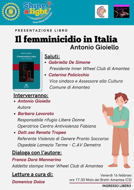 Analisi del femminicidio in Italia al Molo dei Bretti