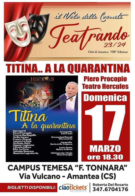 Spettacolo al campus temesa per la rassegna teatrando 2024